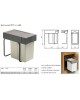 226 KOŠ ZA SMETI PVC SIV 20l