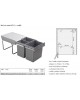 292 KOŠ ZA SMETI PVC SIV 16l+7,5l+7,5l
