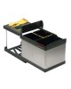 504 KOŠ ZA SMETI INOX 16l+7,5l+7,5l