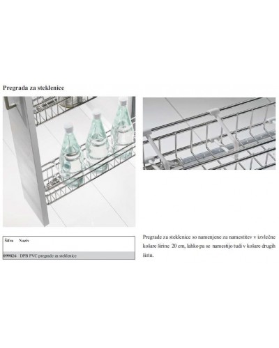 DPB PVC PREGRADA ZA STEKLENICE